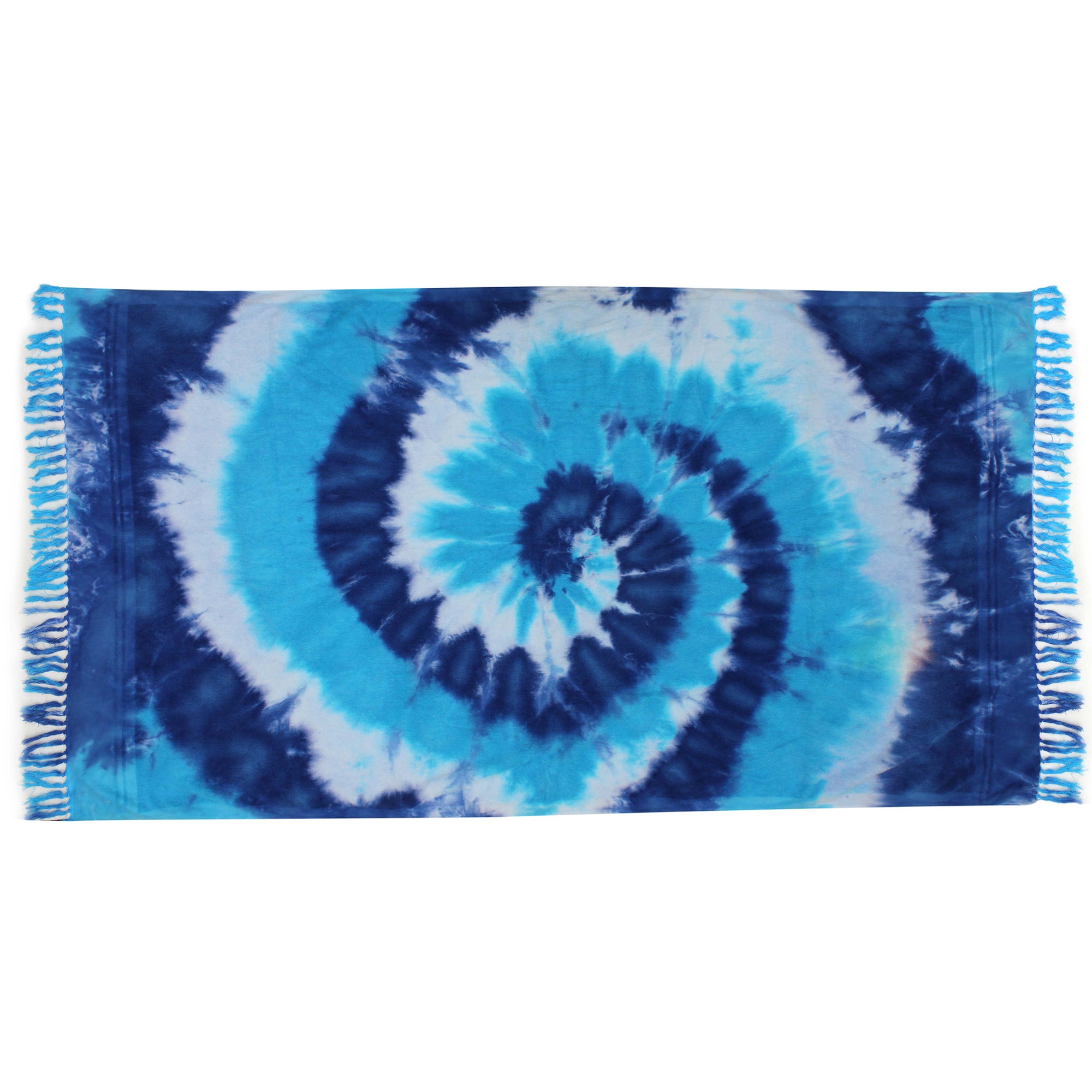 Blue/Aqua Swirl Tie Dye Beach Towel