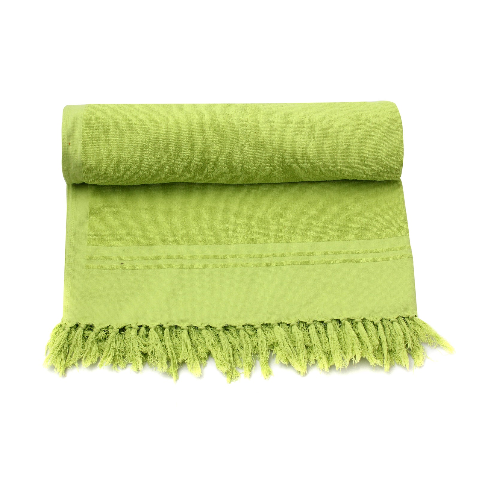 Green Plain Beach Towel