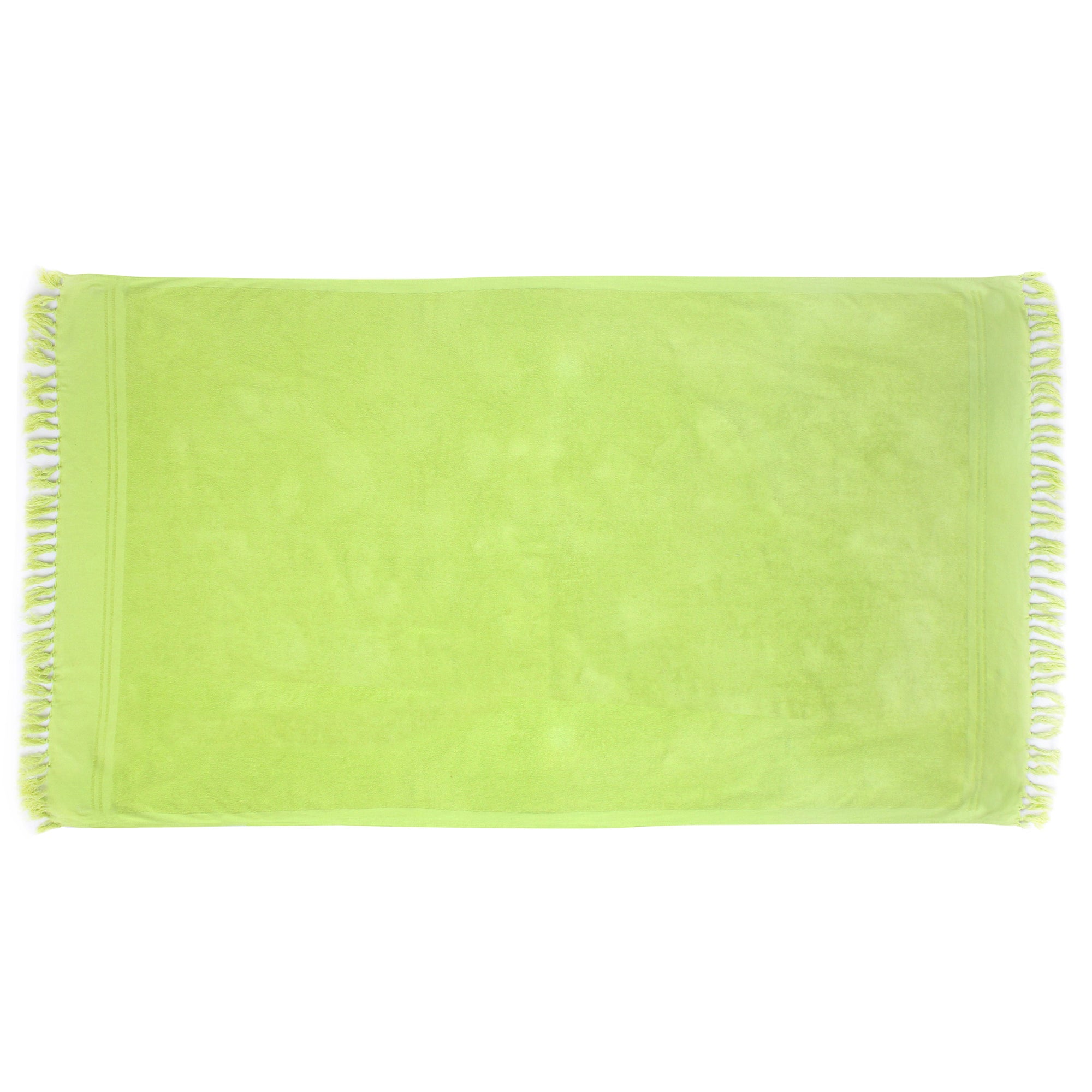 Green Plain Beach Towel