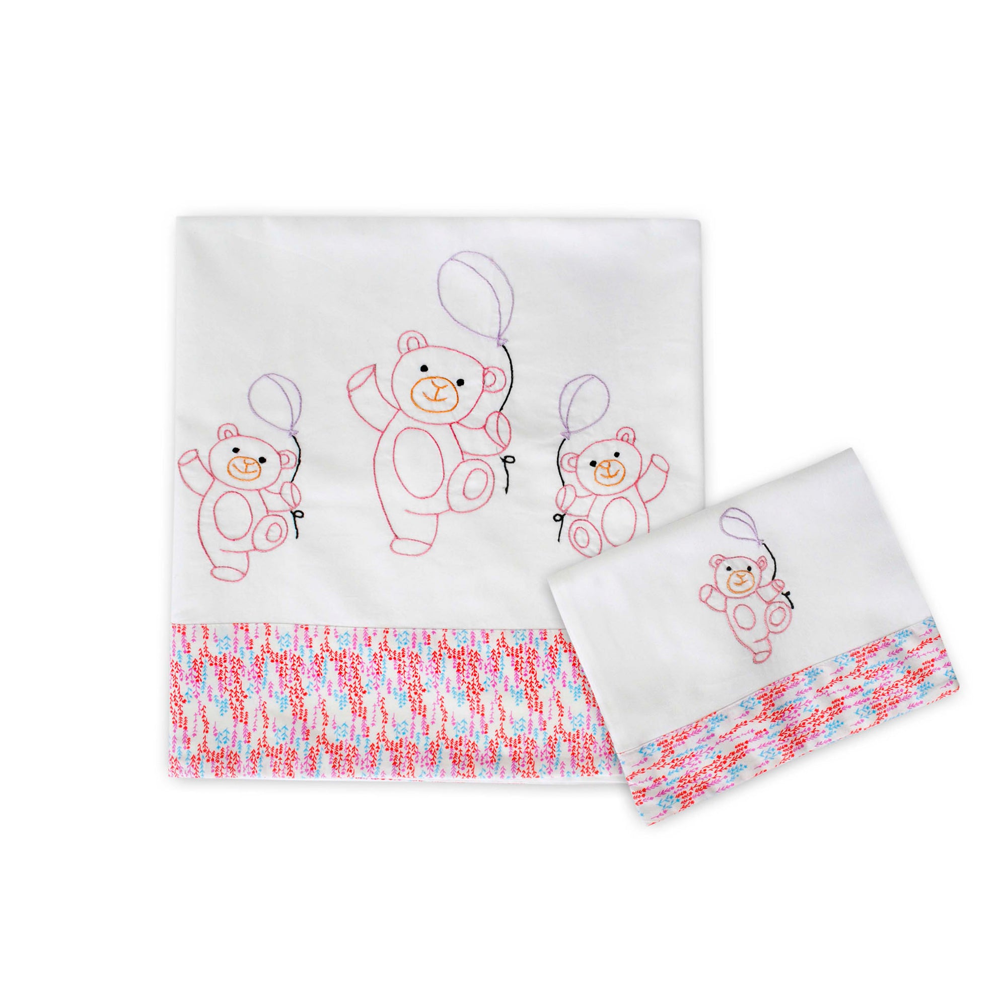 Teddy Baby Sheet Set (Pink)